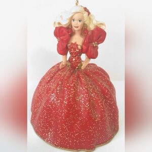 Hallmark Barbie vintage holiday ornament handcrafted 1993 #1 collectible series